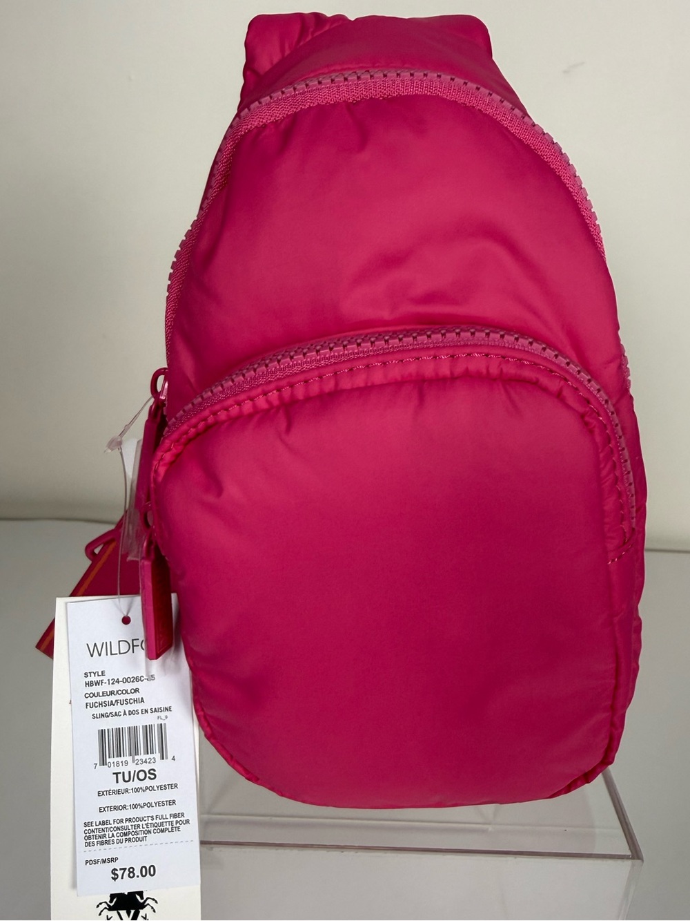 Wildfox Hot Pink Crossbody Sling Bag NWT - Picture 9 of 12